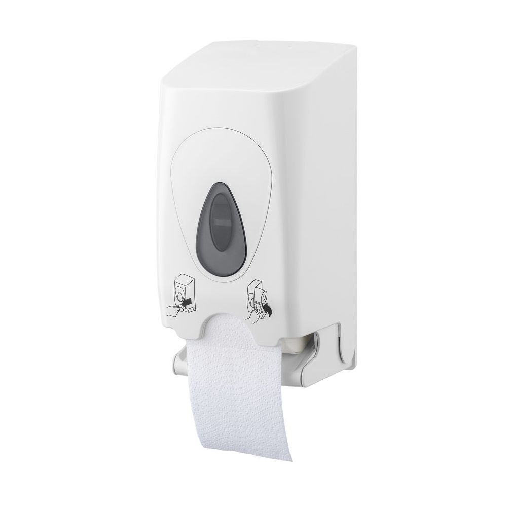 PlastiQline MSD 2-rols toiletrolhouder PQDUO - wit