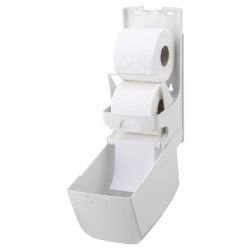 PlastiQline MSD 2-rols toiletrolhouder PQDUO - wit