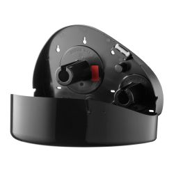 PlastiQline mini jumboroldispenser + restrolsysteem PQBMiniSRJ - zwart