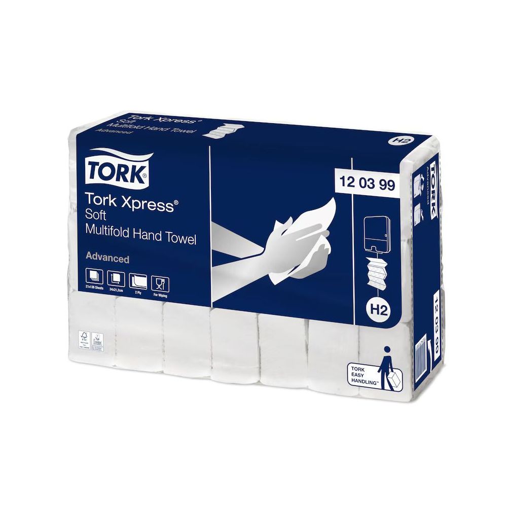 Tork Xpress zachte gevouwen Multifold handdoekjes 2-laags