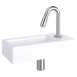 Differnz koudwaterkraan gebogen 19 cm - chroom