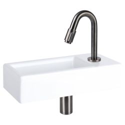Differnz koudwaterkraan gebogen 19 cm - gun metal