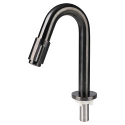 Differnz koudwaterkraan gebogen 19 cm - gun metal