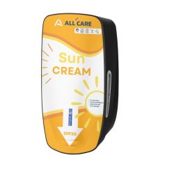 Zonnebranddispenser 800ml kunststof/RVS PQXSun9P - zwart