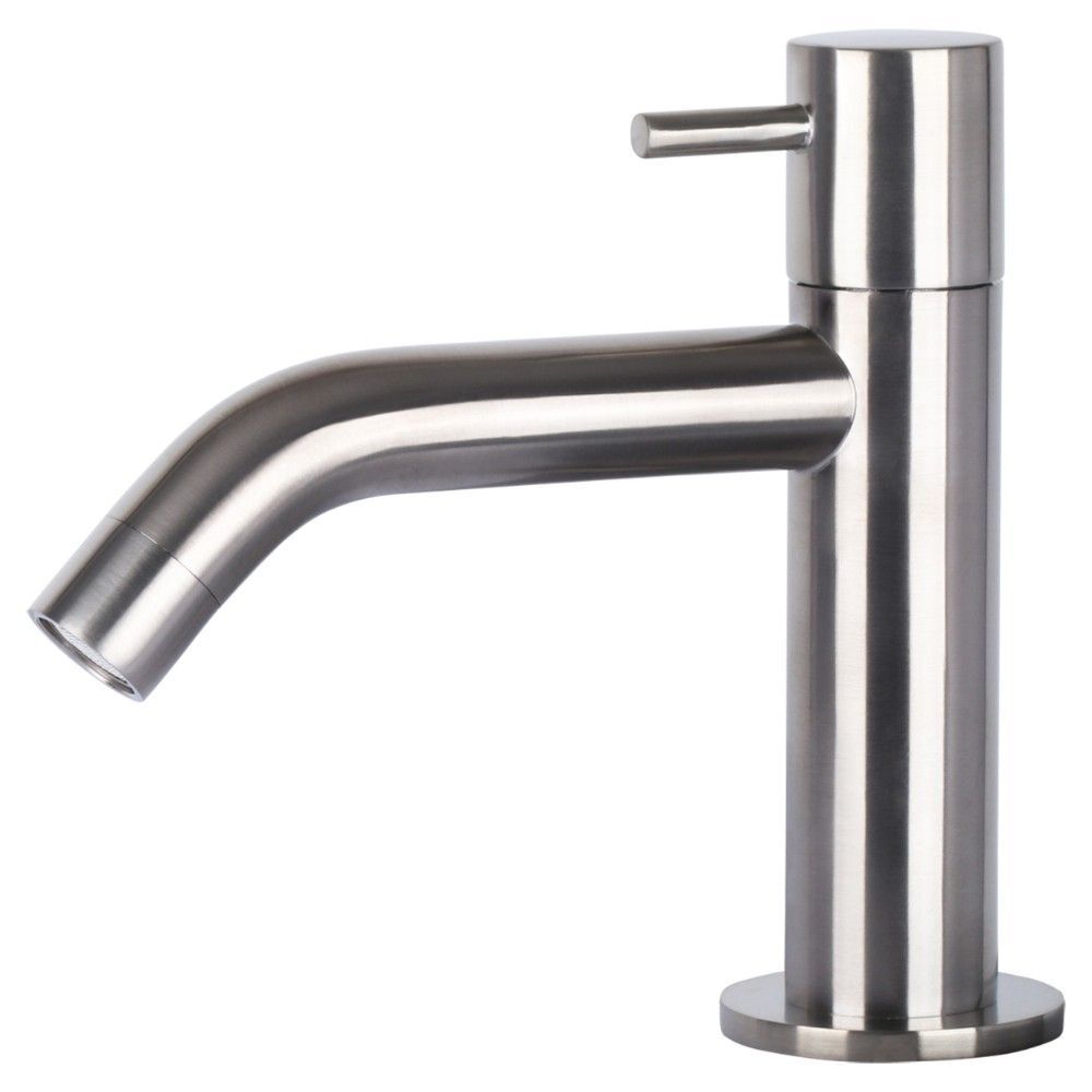 Differnz koudwaterkraan gebogen - mat chroom