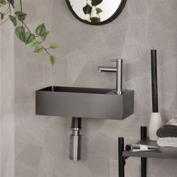 Differnz koudwaterkraan recht - mat chroom