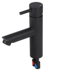 Differnz koud/warmwater kraan recht - mat zwart