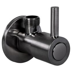 Differnz hoekstopkraan 1/2 x 3/8 - gun metal