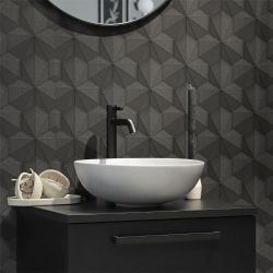 Differnz hoge koud/warmwater kraan gebogen - mat zwart