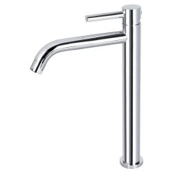 Differnz hoge koud/warmwater kraan gebogen - chroom