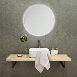 Differnz hoge koud/warmwater kraan gebogen - gun metal