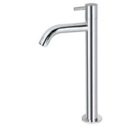 Differnz hoge koudwaterkraan gebogen - chroom