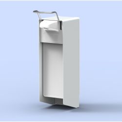 MediQo-line zeepdispenser wit 1000ml korte bedieningsbeugel MQ10P