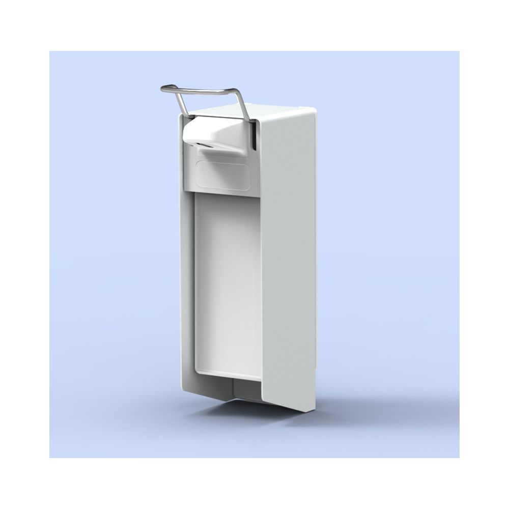 MediQo-line zeepdispenser wit 1000ml korte bedieningsbeugel MQ10P