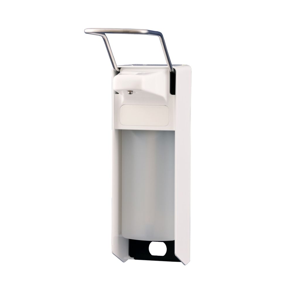 MediQo-line zeepdispenser wit 1000ml lange bedieningsbeugel MQL10P