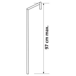 Differnz Thermoline doucheset rond met thermostaatkraan, stortdouche en handdouche - zwart