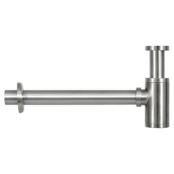 Differnz sifon met muurbuis - mat chroom