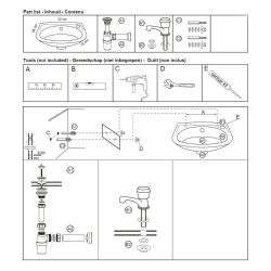 Differnz fonteinset Gaia - wit