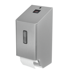 SanTRAL PLUS 2-rols toiletrolhouder (standaard rollen) Smart-Ready - RVS