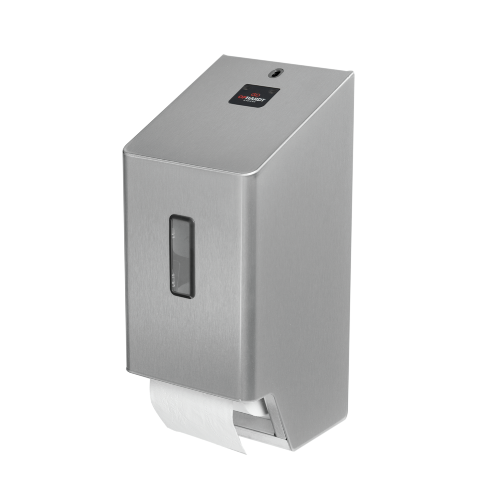 SanTRAL PLUS 2-rols toiletrolhouder (standaard rollen) Smart-Ready - RVS
