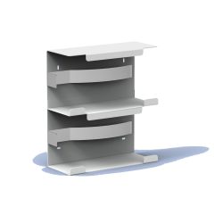 MediQo-line handschoendispenser duo aluminium MQDGDA