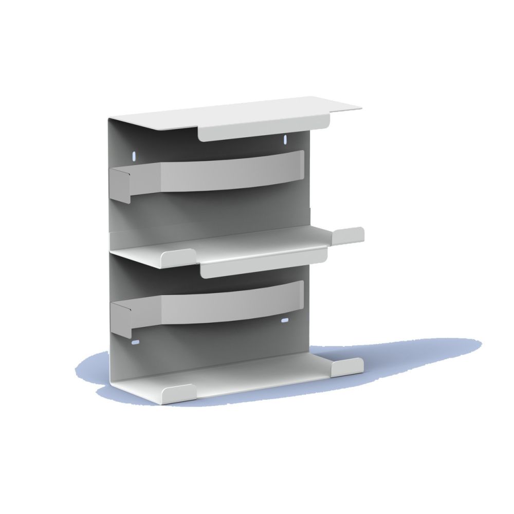 MediQo-line handschoendispenser duo aluminium MQDGDA