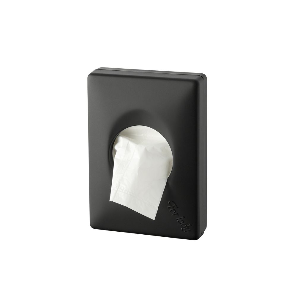 PlastiQline hygienezakjesdispenser voor plastic zakjes PQBHyg - zwart
