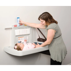 Rubbermaid babyverschoontafel horizontaal kunststof - grijs