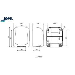Jofel Ave ultra fast automatische handdroger - RVS
