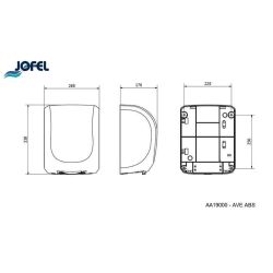 Jofel Ave ultra fast automatische handdroger - wit