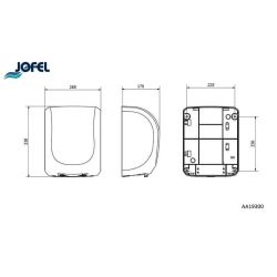 Jofel Ave ultra fast automatische handdroger - zilvergrijs
