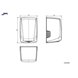 Jofel Power+ ultra fast automatische handdroger compact - zilvergrijs