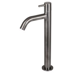 Differnz hoge koudwaterkraan gebogen hoog - gun metal