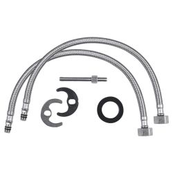 Differnz koud/warmwater kraan gebogen - rood koper