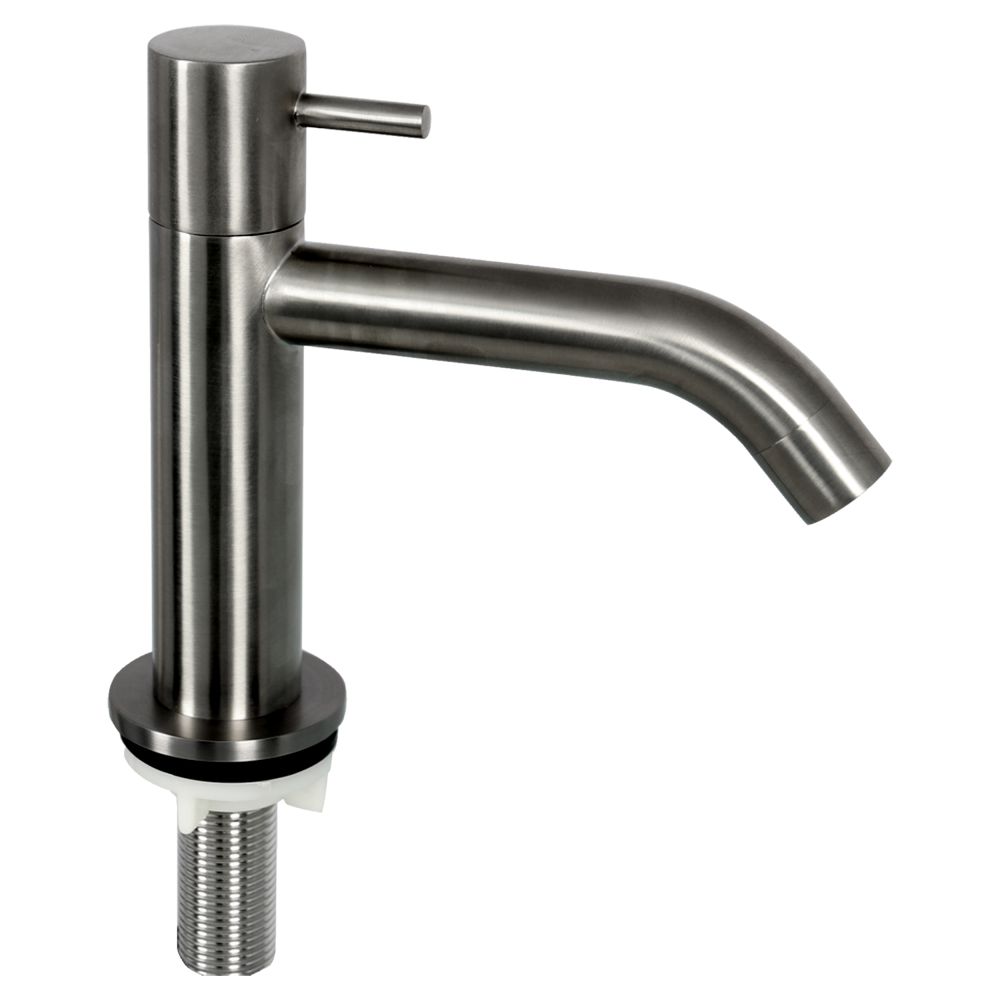 Differnz koudwaterkraan gebogen - gun metal