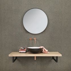 Differnz muurkraan inbouw koud/warmwater rechts - rood koper