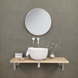 Differnz muurkraan inbouw koud/warmwater rechts - mat wit