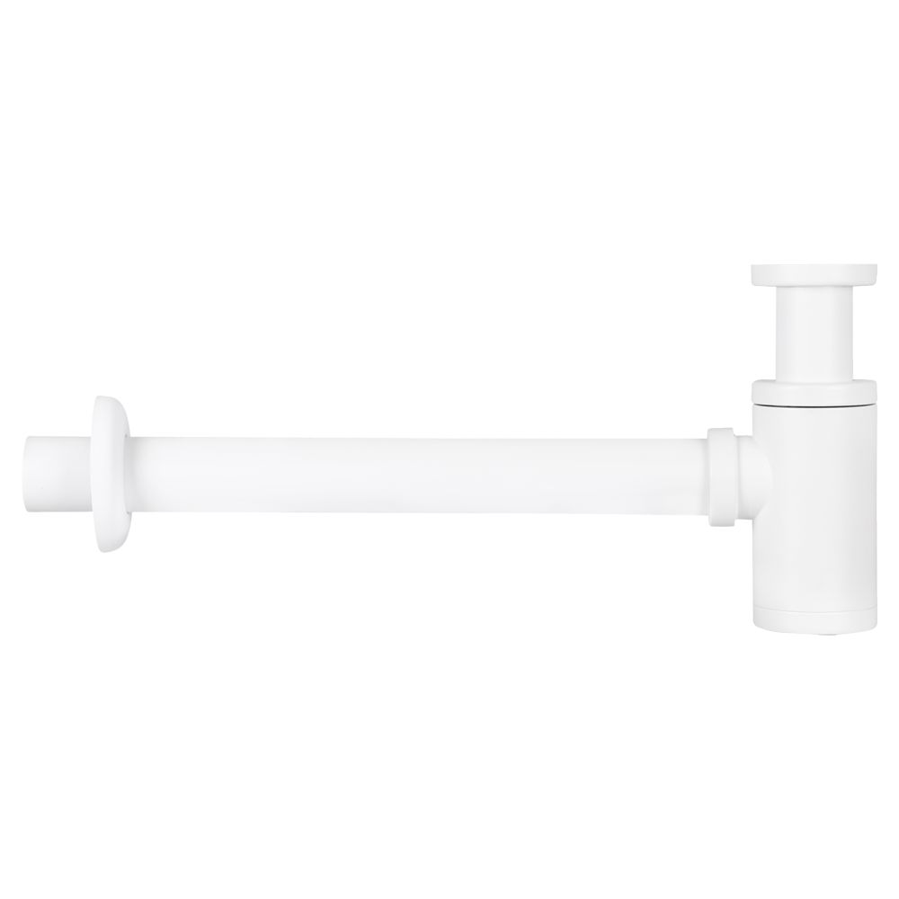Differnz sifon met muurbuis - mat wit