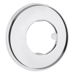 Differnz rozet voor vloerbuis sifon - chroom