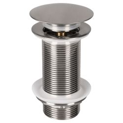 Differnz pop up large afvoerplug design voor fontein - mat chroom
