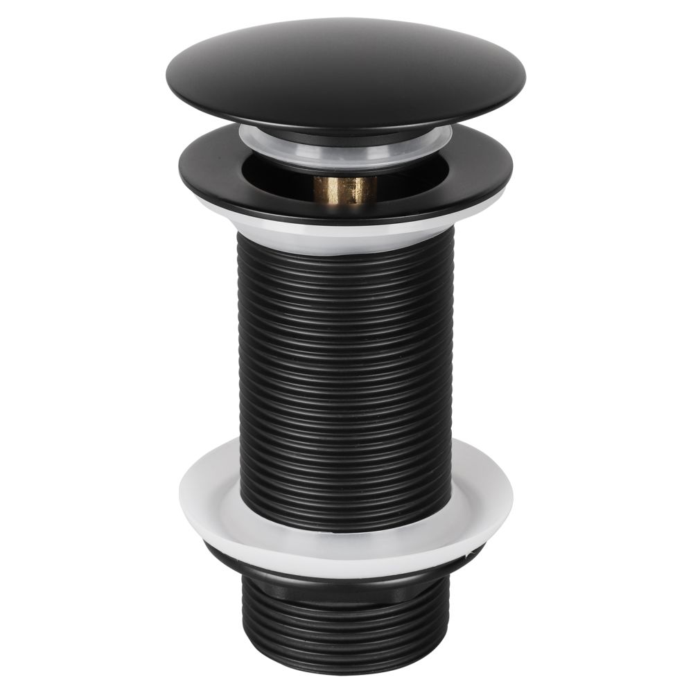 Differnz pop up large afvoerplug design voor fontein - mat zwart