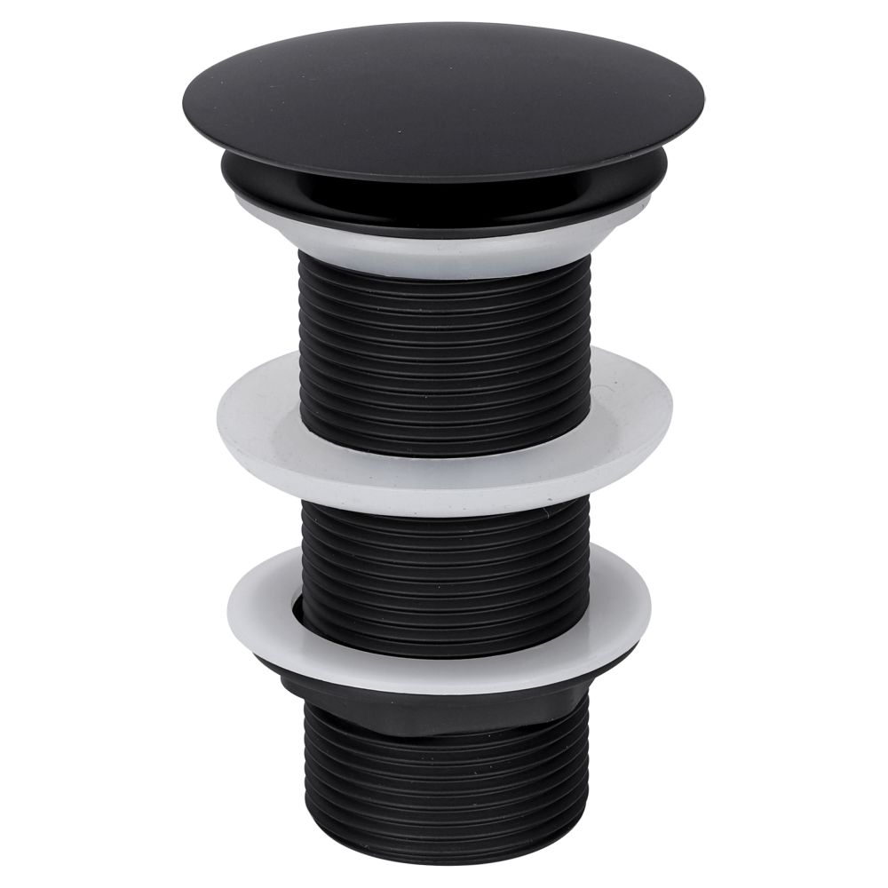 Differnz always open L afvoerplug voor fontein - mat zwart