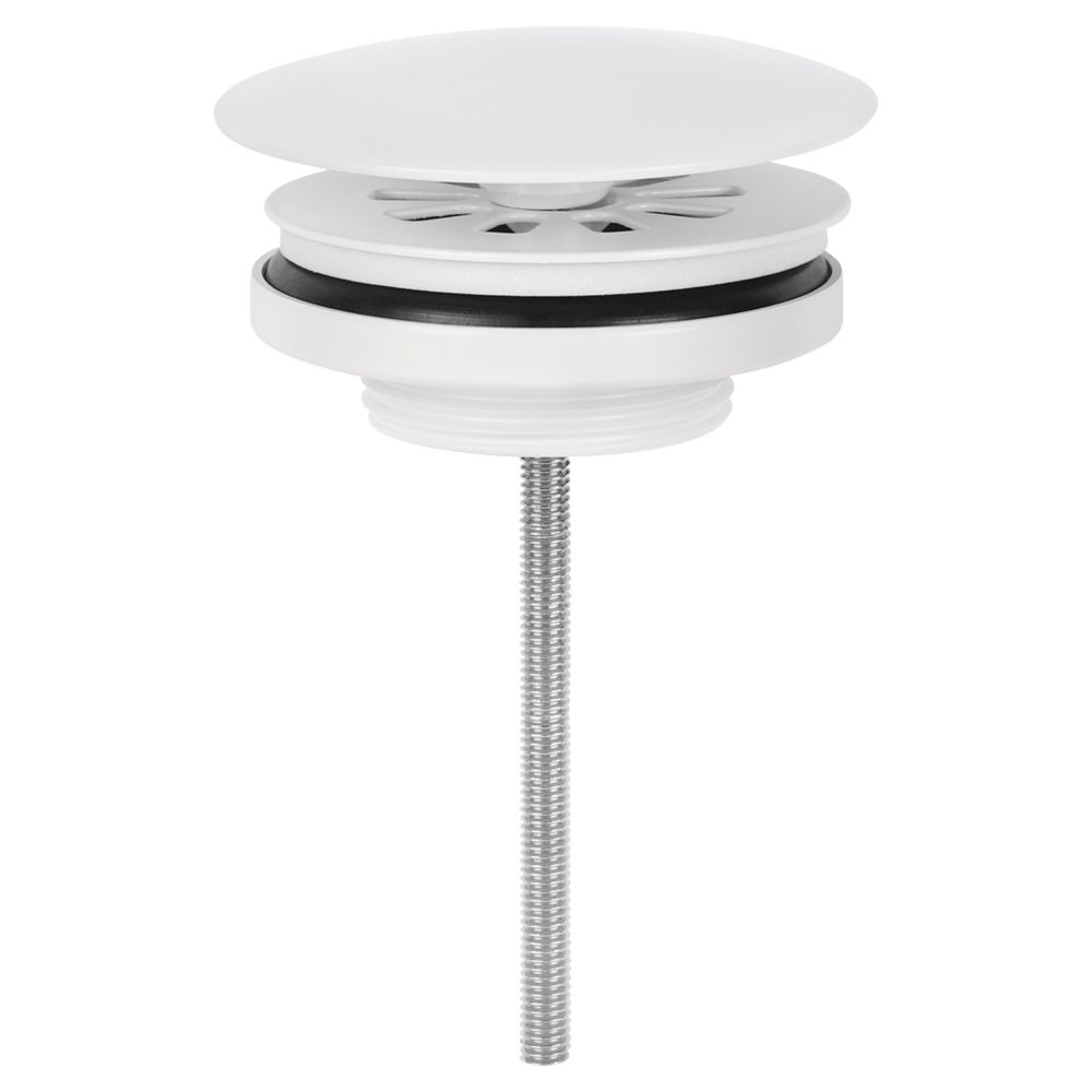 Differnz always open afvoerplug voor fontein - mat wit