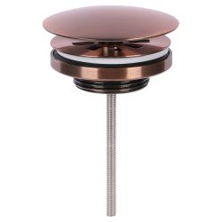 Differnz always open afvoerplug voor fontein - rood koper