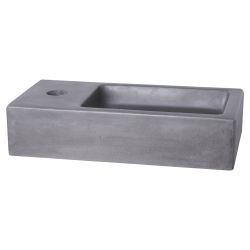 Differnz Ravo fontein los beton kraangat links - lichtgrijs