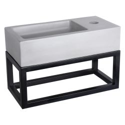 Differnz Ravo fontein los beton kraangat rechts - lichtgrijs