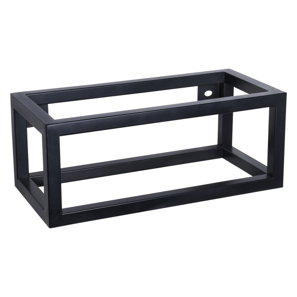 Differnz handdoekhouder voor fontein 38,5x18,5x15,5 cm - mat zwart