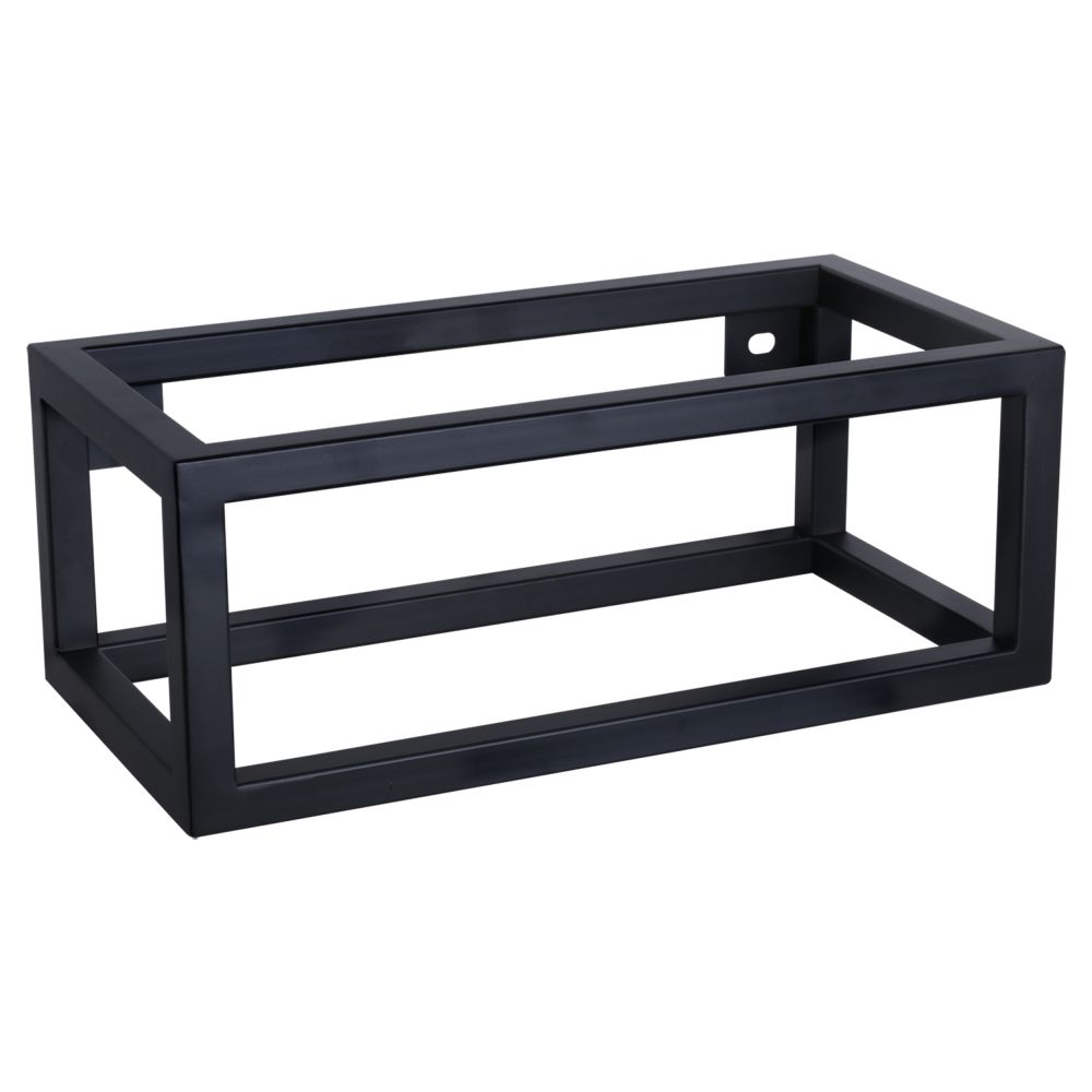 Differnz Lura L handdoekhouder voor fontein 40x22x15,5 cm - zwart