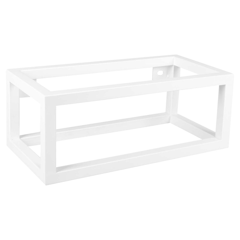 Differnz Lura L handdoekhouder voor fontein 40x22x15,5 cm - mat wit