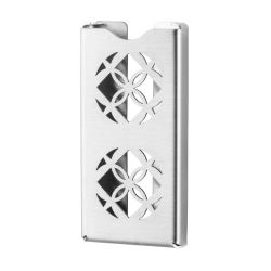 MediQo-line SmartNose houder voor luchtverfrisser bloemendesign - RVS